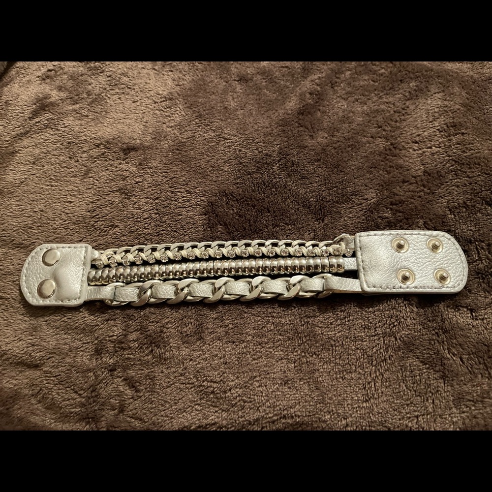 Metal color snap bracelet